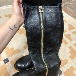 Jimmy Choo Black Leather Boots
